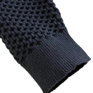 Sweat-shirt à col rond pour homme, en laine jacquard surdimensionnée, en polaire, écologique, coupe-vent, respirant, motif uni, pour l'hiver - Product Image 5