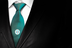 Corbata Masónica Formal Hecha a Medida con Logotipo Personalizado, Etiqueta Privada, Seda Tejida, Colores Personalizados y Características Ecológicas - Product Image 2