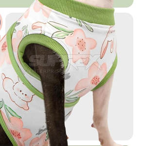 Traje de Recuperación para Perros - Algodón y Poliéster, Moderno, Ecológico, Suave, Transpirable, Postoperatorio, Ajustable y Cómodo - Product Image 4