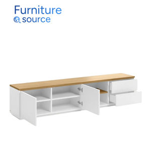 Soporte de TV de madera de alta calidad de lujo, diseño moderno para sala de estar o dormitorio, opción de compra a granel con descuento disponible - Product Image 2