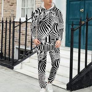 Survêtement de sport personnalisé par sublimation / Survêtements blancs, gris et clairs pour hommes / Survêtement de jogging unisexe pas cher - Product Image 3