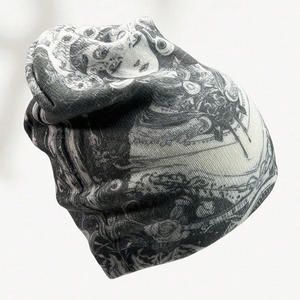 Custom Embroidered Jacquard Beanie <b>Winter</b> Knit <b>Hat</b> for <b>Men</b> Women Warm Stretch Fashion Wholesale OEMs - Product Image 4