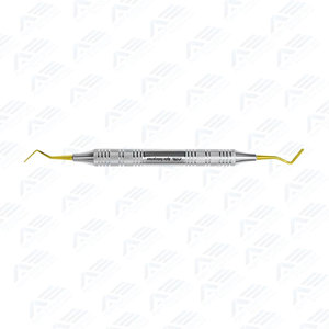 Instrument de restauration dentaire en composite, spatule à double extrémité avec revêtement en plasma doré, équipement dentaire CE - Product Image 2