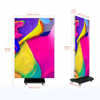 GOB P1.86 P2 LED Modül 320*160mm 800cd 1280*1920mm İç Mekan LED Poster Ekranı LED Banner Dijital Tabela Ekranı