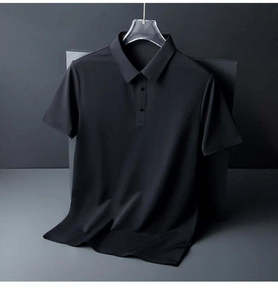 Camisa de vestir de manga larga con cuello mandarín, 300g, un solo botón, corte ajustado, transpirable y antiarrugas - Product Image 2