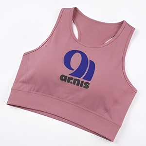 Custom Women Sports Bra Front High <b>Support</b> Breathable Quick Dry Anti-static Spandex/Nylon for Workout Fitness <b>Crop</b> <b>Top</b> OEM - Product Image 5