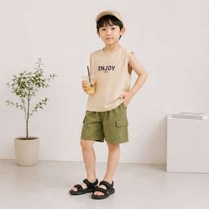 เสื้อยืดเด็กสไตล์เกาหลี ผ้าฝ้าย 95% ผสมสแปนเด็กซ์ 5% เนื้อผ้าถัก สวมใส่สบาย ระบายอากาศได้ดี เหมาะสำหรับใส่ทุกวัน - Product Image 4