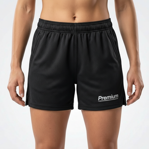 Shorts de sport respirants en mesh pour femmes, impression personnalisée, shorts de course, de gym et d'entraînement athlétique - Product Image 2