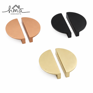 Modern Half Moon <b>Cabinet</b> Drawer Pulls Kitchen & Wardrobe Handles for Hotel Application Stylish Modern Hardware Pulls - Product Image 1