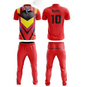 ชุดคริกเก็ตชายแบบใหม่ เสื้อเจอร์ซีย์คริกเก็ตรุ่นใหม่ ดีไซน์เสื้อเจอร์ซีย์คริกเก็ตที่ดีที่สุด พิมพ์ลายดิจิตอลแบบ Sublimation - Product Image 3