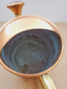 Regadera Clásica de Cobre para Plantas de Interior y Exterior, Jardín, Balcón, Patio, Decorativa, Funcional y para Uso Doméstico, de la India - Product Image 2