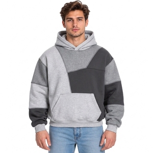 Custom <b>Cloud</b> Wash 100% Cotton Baggy Hoodie Men Oversized Streetwear Pullover with Washed Blue Effect - Product Image 3