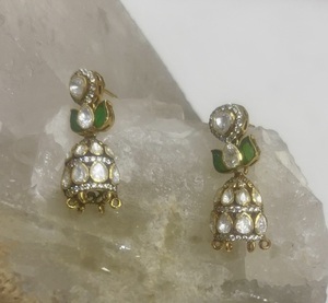 Classic Bell Shape 22K Gold Plated <b>Stud</b> <b>Earrings</b> Women's Wedding Jewelry Gift Party - Product Image 1