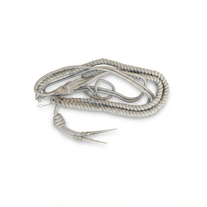 Wholesale Price Silver Mylar Twisted Shoulder Cords <b>Officer</b> Uniform Tactical Aiguillette Uniform Accessories - Product Image 1
