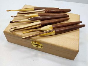 Ergonomic Wooden <b>Crochet</b> <b>Hooks</b> Set-Simple Design Comfort-Grip Durable & Eco-Friendly for Arthritis-Friendly Crafting - Product Image 6