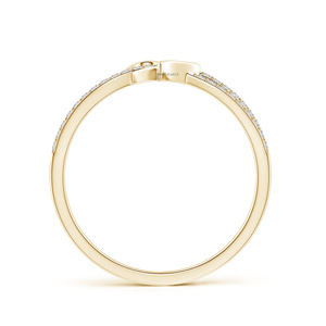 แหวนรูปหัวใจทองคำเหลืองสำหรับผู้หญิง ทอง 10K 14K 18K เงิน 925 935 เพชรเลี้ยงในห้องปฏิบัติการ โรแมนติก สำหรับหมั้นและวันครบรอบ - Product Image 4