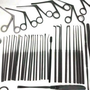 Juego de Instrumentos Quirúrgicos MEDZORA para Microcirugía de Oído, Timpanoplastia, Material de Acero, Color Negro, Fuente de Alimentación Manual, Certificado CE - Product Image 2