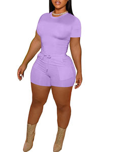 Conjunto Deportivo Informal de Verano de 2 Piezas Personalizado, Camiseta Holgada y Pantalones Cortos con Bolsillos para Mujer y Hombre con Logotipo Personalizado - Product Image 2