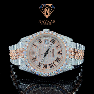 <b>Iced</b> <b>Out</b> Hip Hop Automatic Style Quartz Movement Diamond <b>Watch</b> For Daily Wear Office Wear Export <b>Watch</b> - Product Image 3