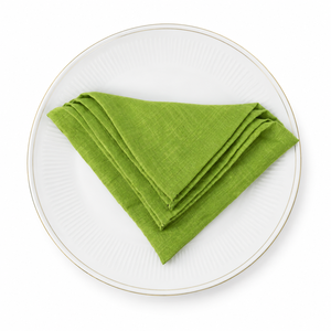 Servilleta de Mesa Cuadrada de Algodón Puro Verde, Moderna, Hecha a Mano, Reutilizable, Suave, Estampada, Decoración para Comedor, Hogar, Restaurante, Boda - Product Image 2