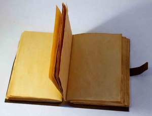 Cuaderno de Cuero Vintage de Doble Cara con Papel de Algodón Reciclado Hecho a Mano, Estilo Antiguo, Venta al Por Mayor - Product Image 4