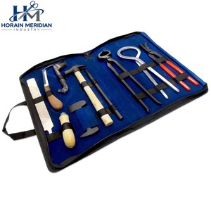 Kit complet d'outils de ferrage pour chevaux, pour le serrage, la coupe et le pose de sabots, et l'entretien professionnel des sabots équins - Product Image 3
