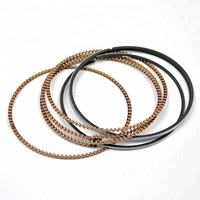 Jeu de 3 segments de piston moteur 131, 76 mm, en alliage métallique de haute qualité, qualité OEM, pièces de rechange pour moteur essence