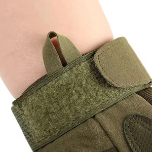 Gants de musculation personnalisés en polyester respirant à demi-doigts avec paume rembourrée et sangle de poignet auto-agrippante, unisexe, pour cyclisme et gym - Product Image 6
