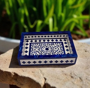 Bandeja de Servicio de Materiales Ecológicos con Diseño de Incrustaciones de Resina y Nácar, Vajilla para Desayuno, Comida y Frutos Secos al Mejor Precio - Product Image 2