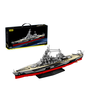 Kit de Modélisme Avancé Difficul Colo, Maquette de Bateau de Guerre US de la Seconde Guerre Mondiale, Jouet d'Assemblage Haute Difficulté pour Garçons, Cadeau, USS Colorado - Product Image 1