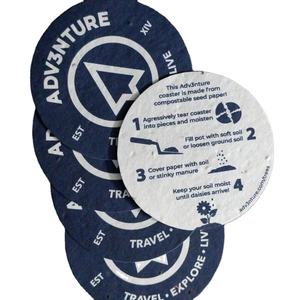 จานรองแก้วทรงกลมทำจากผ้าฝ้ายรีไซเคิลแบบย่อยสลายได้2025ได้ตามต้องการ - Product Image 1