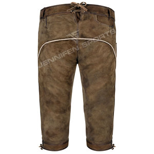 Venta al por mayor de trajes bávaros alemanes para hombre, incluye pantalones cortos de cuero de vaca bordado de alta calidad. - Product Image 4