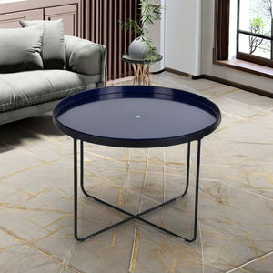 Mesa Auxiliar Metálica Móvil de Lujo |   Bandeja Decorativa Moderna Art Deco Impermeable para Sala de Estar, Dormitorio, Entrada, Decoración del Hogar, Marco de Hierro - Product Image 3