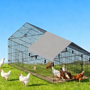 Gabbia per Polli con Filo Metallico Appuntito per Allevamento Avicolo - Product Image 1