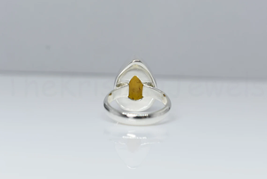 Anillo de plata con ámbar báltico, anillo de plata de ley 925, regalo de aniversario, boda, cumpleaños para ella - Product Image 4