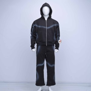 Factory MRI Made <b>Mens</b> Black Hooded Zip-Up Sweatshirt Regular Fit Cotton Polyester Material Casual Autumn Wear Hoodies <b>for</b> <b>Mens</b> - Product Image 5