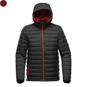 Veste en duvet de laine légère de haute qualité pour homme, style bulle à capuche, avec design sans couture, veste matelassée - Product Image 4