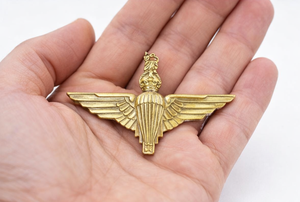 Insignia Metálica Dorada del Regimiento de Paracaidistas Británico, Distintivo de Ala de Paracaidista, Pin para Gorra - Product Image 4