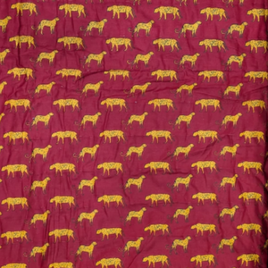 Couette bébé réversible 100% coton indien, toute saison, super douce, imprimée à la main, motif animalier, respectueuse de la peau, durable, 200TC - Product Image 3