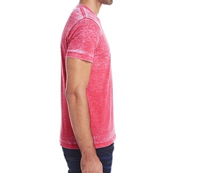 Camiseta Casual de Manga Corta para Hombre, Color Rojo Sólido, Cuello Redondo, Corte Regular, 100% Algodón Jersey, Transpirable - Product Image 5