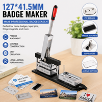 Machine manuelle rotative pour la fabrication de badges aimantés rectangulaires DIY 127*41,5 mm pour cadeaux et souvenirs personnalisés