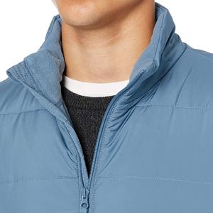 Chaleco acolchado para hombre, prendas de vestir cálidas, chaleco sin mangas, chaquetas con cuello levantado, chalecos de invierno para adultos, chalecos de poliéster de Color personalizado - Product Image 5