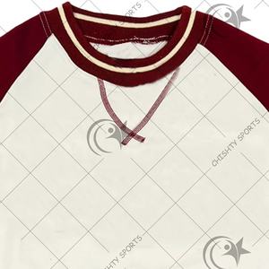 Suéteres con logotipo personalizado de alta calidad, sudadera hecha en fábrica con logotipo universitario bordado - Product Image 2