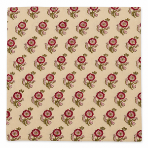 Tela de Algodón Estampada con Bloques Florales, Tejido Voile con Base Blanca para Camisas, Cortinas, Bolsos y Costura - Product Image 1