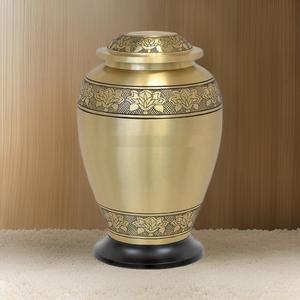 Urnas de Cremación de Metal en Bronce Dorado Mate, Color Personalizado, Mayorista de Artículos Funerarios, Recipientes Decorativos para Cenizas Conmemorativas - Product Image 5