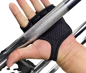 Gants de sport Qaswa en cuir de vache véritable antidérapants avec fermeture auto-agrippante, protection avancée pour la musculation et l'entraînement physique - Product Image 4
