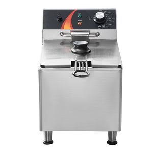 Freidora Eléctrica Comercial de Sobremesa de 1750W con Patas Ajustables, Cesta de Acero Inoxidable de 12Qt/11.5L - Product Image 1