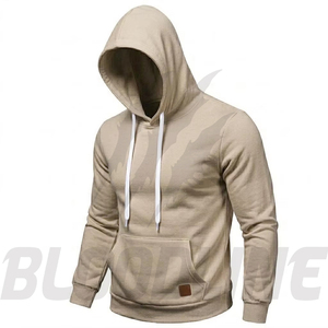 Sudadera con Capucha Unisex Bloodline, Amarilla, para Invierno, con Cierre, Corte Regular, Color Sólido, Informal, con Bolsillo Frontal, Forro Polar Transpirable - Product Image 4
