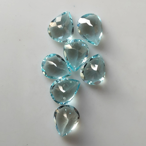 Aigue-marine naturelle Bareil 10x8MM, taille poire, meilleure qualité, pierre précieuse en vrac pour la fabrication de bijoux - Product Image 2