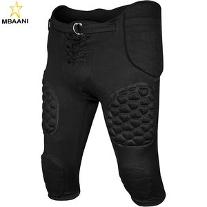 Pantalon de football pour jeunes avec protections intégrées, pantalon d'entraînement de football léger avec fermeture à lacets - Product Image 6